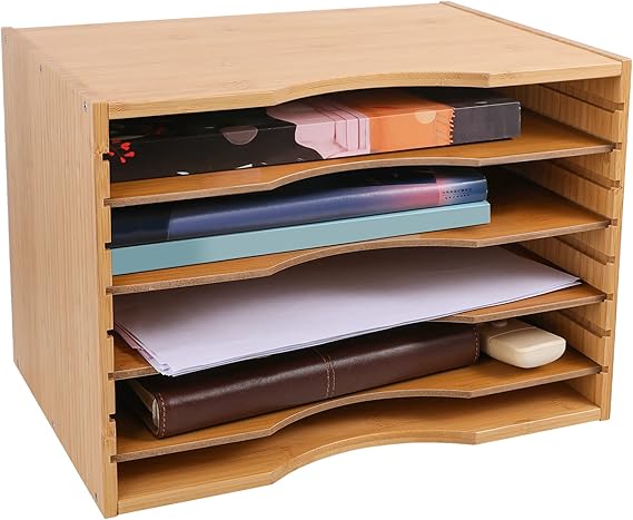 Desk organizer for books and folders