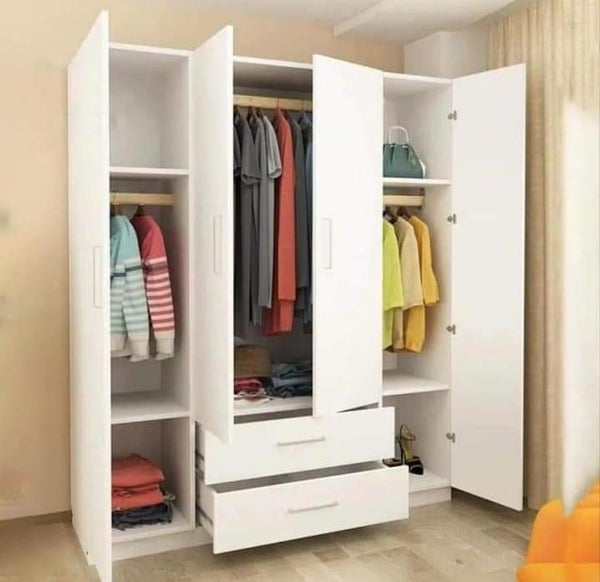 Modern design wooden wardrobe ideal for storing clothes elegantly