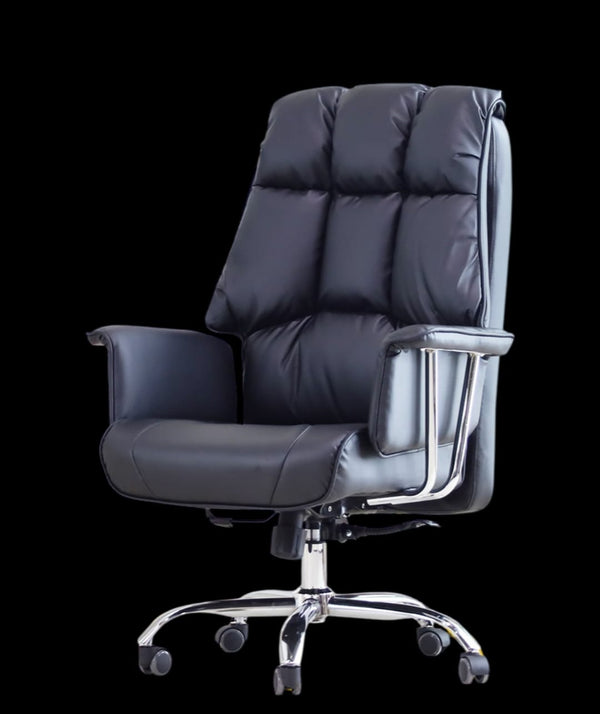 Leather metal office chair