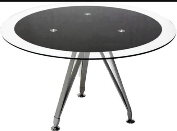 Metal frame round meeting table