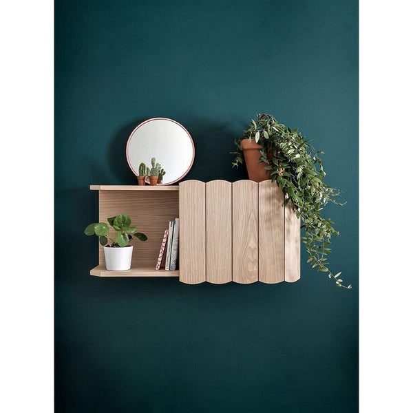 Decorative shelf with door